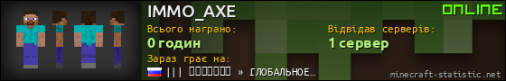 Юзербар 560x90 для IMMO_AXE