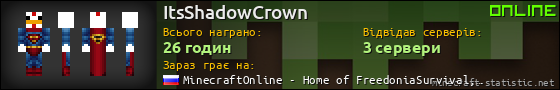 Юзербар 560x90 для ItsShadowCrown