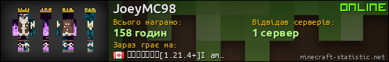 Юзербар 560x90 для JoeyMC98