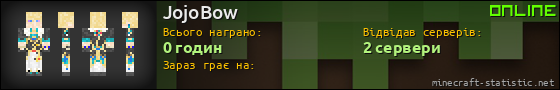Юзербар 560x90 для JojoBow