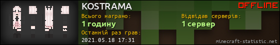 Юзербар 560x90 для KOSTRAMA