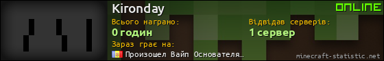 Юзербар 560x90 для Kironday