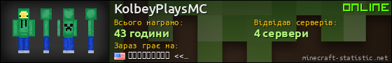 Юзербар 560x90 для KolbeyPlaysMC