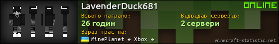 Юзербар 560x90 для LavenderDuck681