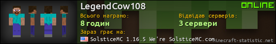 Юзербар 560x90 для LegendCow108