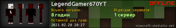 Юзербар 560x90 для LegendGamer670YT