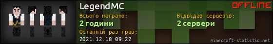 Юзербар 560x90 для LegendMC