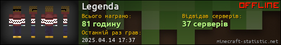 Юзербар 560x90 для Legenda