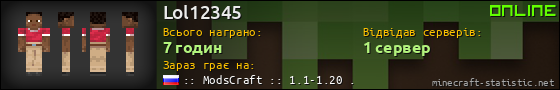 Юзербар 560x90 для Lol12345