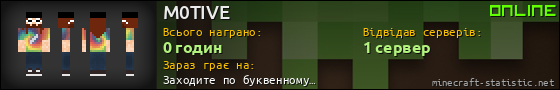 Юзербар 560x90 для M0TIVE