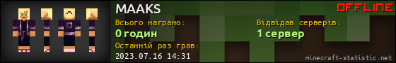 Юзербар 560x90 для MAAKS