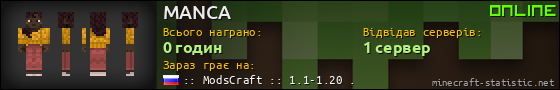 Юзербар 560x90 для MANCA