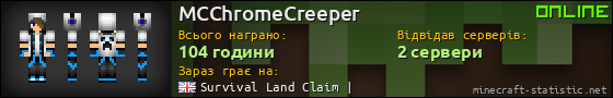 Юзербар 560x90 для MCChromeCreeper