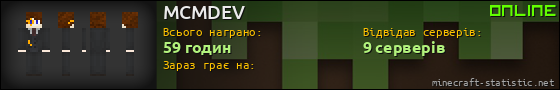 Юзербар 560x90 для MCMDEV