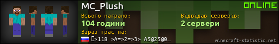 Юзербар 560x90 для MC_Plush