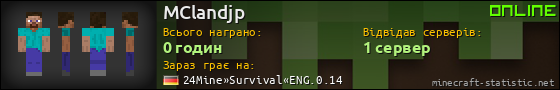 Юзербар 560x90 для MClandjp