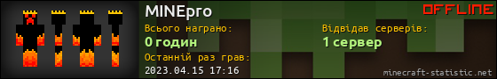 Юзербар 560x90 для MINEpro