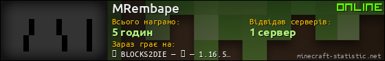 Юзербар 560x90 для MRembape