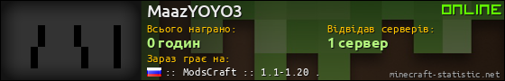 Юзербар 560x90 для MaazYOYO3