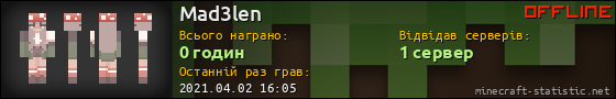 Юзербар 560x90 для Mad3len