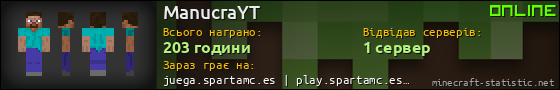 Юзербар 560x90 для ManucraYT