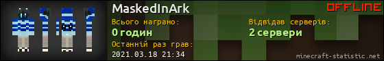 Юзербар 560x90 для MaskedInArk