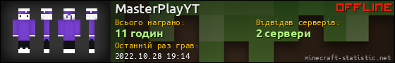 Юзербар 560x90 для MasterPlayYT