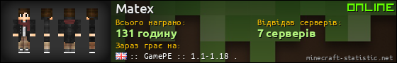 Юзербар 560x90 для Matex