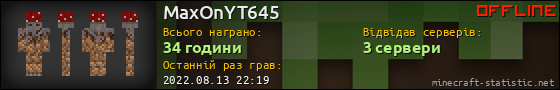 Юзербар 560x90 для MaxOnYT645
