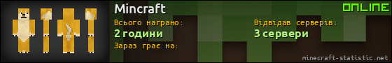 Юзербар 560x90 для Mincraft