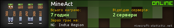 Юзербар 560x90 для MineAct