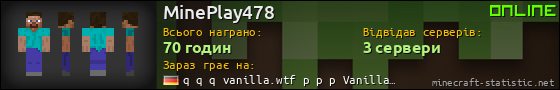 Юзербар 560x90 для MinePlay478