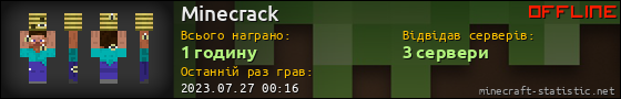 Юзербар 560x90 для Minecrack