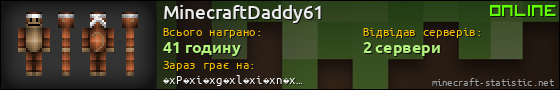 Юзербар 560x90 для MinecraftDaddy61