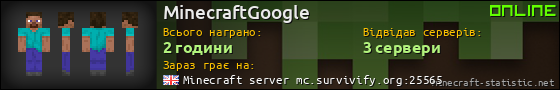 Юзербар 560x90 для MinecraftGoogle