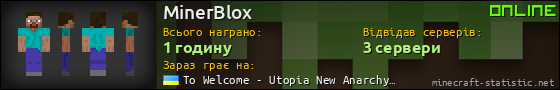 Юзербар 560x90 для MinerBlox