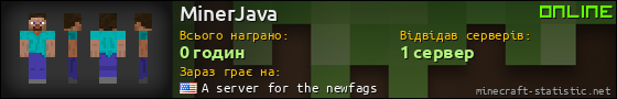 Юзербар 560x90 для MinerJava