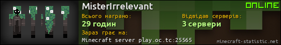 Юзербар 560x90 для MisterIrrelevant