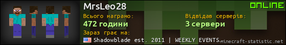 Юзербар 560x90 для MrsLeo28