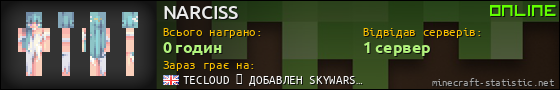 Юзербар 560x90 для NARCISS
