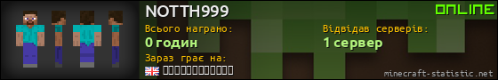 Юзербар 560x90 для NOTTH999