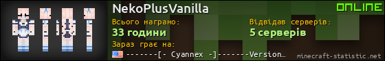 Юзербар 560x90 для NekoPlusVanilla