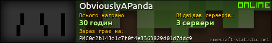 Юзербар 560x90 для ObviouslyAPanda