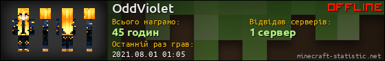 Юзербар 560x90 для OddViolet