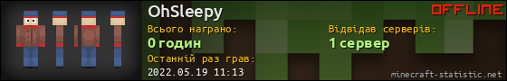 Юзербар 560x90 для OhSleepy
