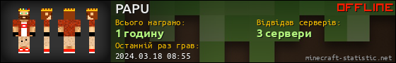 Юзербар 560x90 для PAPU
