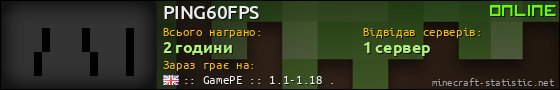 Юзербар 560x90 для PING60FPS