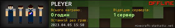 Юзербар 560x90 для PLEYER