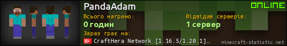 Юзербар 560x90 для PandaAdam