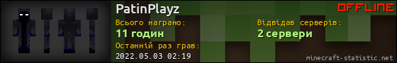 Юзербар 560x90 для PatinPlayz